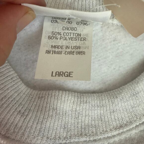 Vintage Deadstock Lee USSR Sweatshirt – Rare 80s Graphic Pullover – Sz L - Picture 5 of 6